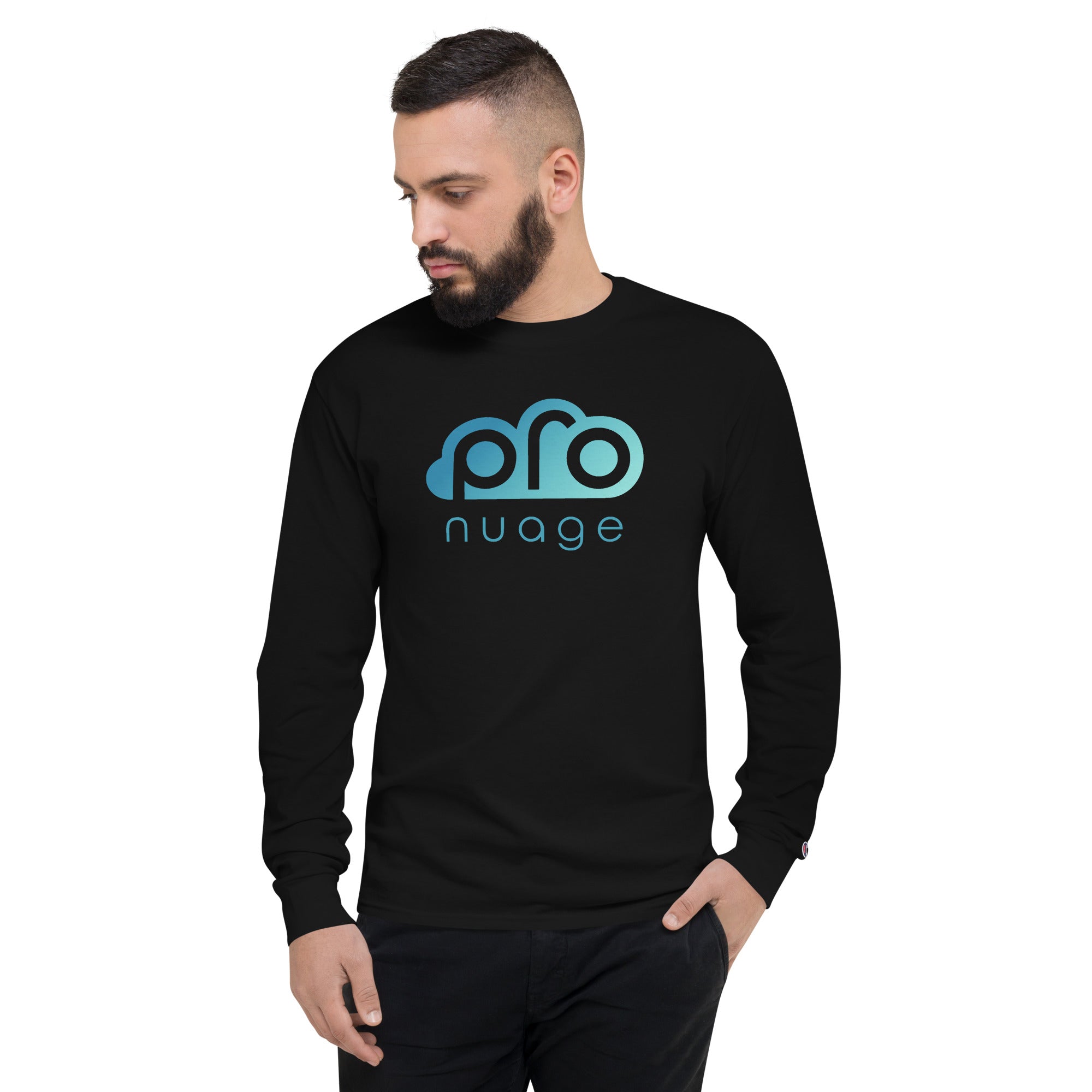 Light blue champion shirt long sleeve deals